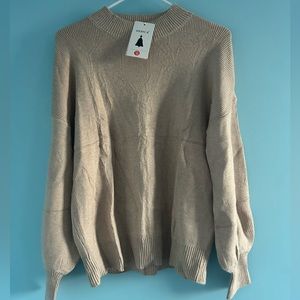 Tan sweater size medium